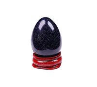 1pcs Crystal Egg Crystal Jewelry Quartz Magic Sphere Home Decor Ore Gift (Color : Blue Sandstone)