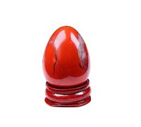 1pcs Crystal Egg Jewelry Quartz Magic Sphere Home Decor Ore Gift (Color : Red Jasper)