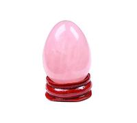 1pcs Crystal Egg Jewelry Quartz Magic Sphere Home Decor Ore Gift (Color : Rose Quartz)