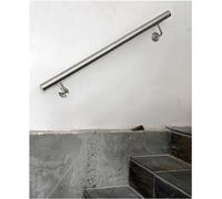 1pcs Customizable Stainless Steel Stair Railing Handrail Kit - 50-700cm Long, Brushed Finish, Wall Mount for Stairs, Loft, Porch(140cm)