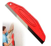 1PCS Cutting in Tools for Painting Paint Guard Painter Trim Guard Stainless Steel Straight Edge Tool Red Paint Shield Measurement Trim Cutting in Tool for Walls Wallpaper Ceramic Tile Paint