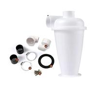 1pcs Cyclone Dust Collector(Cyclone Vacuum Cleaner) Compatible With Construction & Household Vacuum Cleaner Powder Filter Cyclone Separator (Color : A White- 50-32adapters)