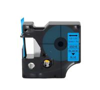 1PCS D1 40910 Compatible with Labeling Cassette 9mm Tapes Black On Clear Works Label Manager LM 160 280 360D(Black on Blue)