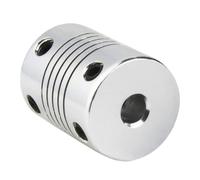 1PCS D19XL25 Aluminum Z-Axis Flexible Coupling for 3D Printer Stepper Motor Shaft Couplers 4mm/5mm/6mm/8mm/10mm Sizes Available(6mm-6mm)