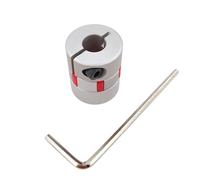 1PCS D25L30 shaft coupler Flexible Jaw Spider Plum Coupling Shaft Coupler 6.35/8/9.5/10/12mm stepper motor(6x6.35)