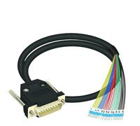 1PCS DB26 D-Sub DIN Rail Mount Interface Spring Terminal Block DB26 Signal Transmission Cable With Data Numbers(MIO Length 1M)