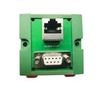 1PCS DB9 female to RJ45 Port RS232 to Net Port Adaptor Interface Converter Net LAN Port Adapter DB9 female to RJ45 DIN Rail Mount