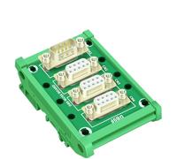 1PCS DB9 male to female D-SUB Board Interface Module with DIN Rail Mount foot and panel mounting foot DB9 splitter(With carrier)