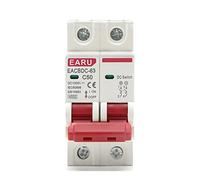 1Pcs DC 1000V Solar Mini Circuit Breaker Overload Protection Switch 6A 10A 16A 20A 25A 32A 40A 50A 63A 2P (Color : 32a, Size : 2P)