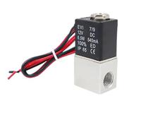 1pcs DC 12V 24V 110V 220V Solenoid Valve 1/4" 1/8" 2 Way Normally Closed Direct-Acting Pneumatic Valves(DC12V,1/4")