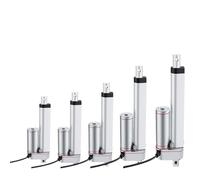 1PCS DC 12V 750N Linear Actuator 50mm 100mm 150mm 200mm 250mm Stroke Linear Drive Electric Motor Linear Motor Controller 10mm/s Speed(750N 100mm X bracket)