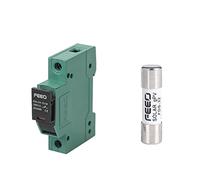 1pcs DC 1P 1000V PV Solar Fuse Holder 10 * 38mm with Light and for System Protection(4a fuse,No light with fuse)