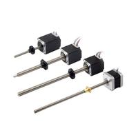 1pcs DC 24V CNC Linear Stepper Motor NEMA8 Nema11 Nema14 Nema17 Nema23 Stepper Motor with Lead Screw 60-410mm Tr5/Tr8/Tr9.5/Tr10(57X76 840N Tr8X2-300)