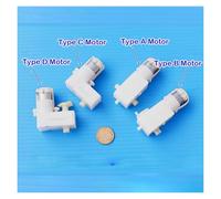 1pcs DC 3V-6V TT 130 electronic starter Wheel Smart Car Robot Small Gear electronic starter AUOQKQUT(Type C Motor)