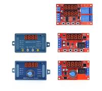 1PCS DC 5V 12V 24V 10A Adjustable Time Delay Relay Module LED Digital Timming Relay Timer Delay Trigger Switch Timer Control Switch(5V Rotary With Case)