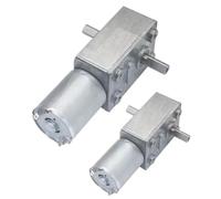 1pcs Dc 6V 12V 24VJGY370 worm gear motor Double output shaft electric gear motor High torque self-locking motor 1RPM-210RPM(Single motor,66 RPM,24V)