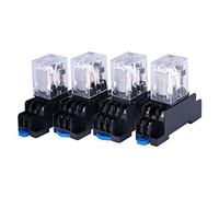 1PCS DC12V/24 AC220/240V 10A 8PIN Coil Power Relay LY2NJ HH62P HHC68A-2Z with Socket Base 8Pin Miniature(Onecolor)