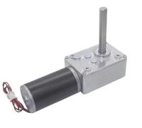 1pcs DC12V 24V Powerful Torque Gearmotor Turbo Worm Geared Motor 51mm D-Shaft High Power Reversed Low Speed 70kg.cm(Only the motor,16rpm,24V)