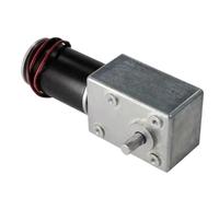 1pcs DC12V 24V Strong Torque Gearmotor Metal Turbo Worm Gearbox Engine Reversed Low Speed 200kg.cm Self-Lock Worm DC(Only the motor,40RPM_24V)