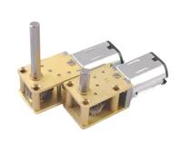 1pcs DC3V 6V 12V N20-1218 Mini N20 Gear Motor Single/Dual/Long Shaft 4RPM-381RPM Slow Speed High Torque WormAll Metal gearbox Motor(Double shaft,12V381rpm)