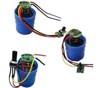 1PCS DC9-12V/7-24V Brushless Fan Motor 100000RPM High Speed Aluminum Alloy Impeller Ducted Brushless Motor with Speed Governor(12V Type2)