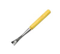 1PCS Deep Round Carving Chisel Hardwood Handle Round Shank Carving Chisels Making Hand Forged Engraving Knife Woodworking Tools (25MMX240MM)