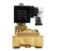 1pcs Diaphragm Solenoid Valve,G1/2" to G2 Brass Normally Closed Water Valve,0~16bar(1/2",AC 24V_NBR)