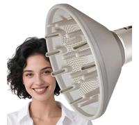 1Pcs Diffuser Attachment for Hairdryer, Shark Hair Dryer Attachments, Styling Tool Suitable for Wavy Curly Coil Hair, White 14 * 8 * 14CM