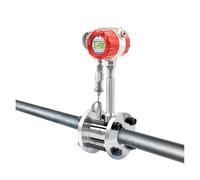 1PCS Digital Air Compressor Gas Flowmeter Display Steam Flow Meter Vortex(DN20)