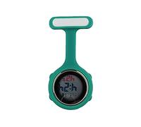 1Pcs Digital Fob Watch, Digital Display Silent Electronic Luminous Nurse Watch with Pin/Clip-On Nurse Watch for Women Men