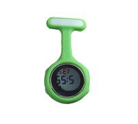 1Pcs Digital Fob Watch, Digital Display Silent Electronic Luminous Nurse Watch with Pin/Clip-On Nurse Watch for Women Men