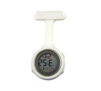 1Pcs Digital Fob Watch, Digital Display Silent Electronic Luminous Nurse Watch with Pin/Clip-On Nurse Watch for Women Men