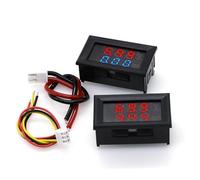 1pcs Digital Voltmeter Ammeter 100V 10A Panel Amp Volt Voltage Current Meter Tester Detector 0.56" Dual LED Display Auto Car(100A splitter,5 Pcs)