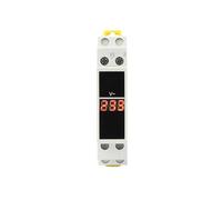 1PCS Din Rail Mount Single Phase Voltmeter AC 80-500V Mini Modular Voltmeter Meter Indicator LED Digital Display Detector
