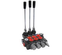 1pcs Directional Hydraulic Control Valve Double Acting Suitable Use for Pump Hydraulic Cylinder Motor(3 Spools)