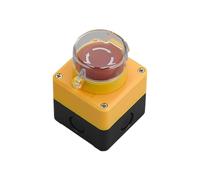 1PCS DIY 1P 5A elevator power start button switch control box emergency stop IP65 waterproof indicator yellow(5)