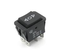 1pcs DIY Rocker Switch Power Boat 3 Position 6Pin Button Latching with Lamp Light KCD4 16A 250VAC/ 20A 125VAC On-Off-on(Beige) Switches