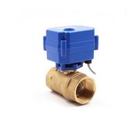 1PCS DN15 DN20 DN25 Ball Valve Two-Way Brass Ball Valve 2-Wire Full-bore Actuator AC/DC/ADC 220V 9-24V(1/4",DC12V_CR02)