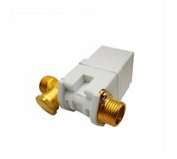 1pcs DN15 water heater air solar system G1/2' NC 12v 24v 220v Brass electric solenoid valve coil Control external screw thread(DC24V)