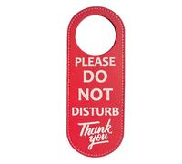 1Pcs Do Not Disturb Door Sign, Red Door Handle Hanging Sign Meeting In Progress Signs, Remind Others Do Not Disturb Suitable for Any Place Office, Home, Hotel, Conference, etc.