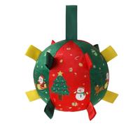 1pcs Dog Football Toy Ball with Bell, Interactive Play Toy(Red)