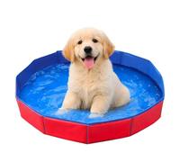 1Pcs Dog Pool, Dog Paddling Pool For Small Dogs, Foldable Pool For Pet Bathing And Outdoor Water Play, Red 50 x 8 Cm Plastic Paddling Pool For Garden Beach Backyard