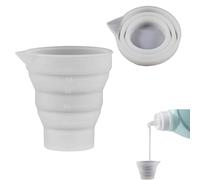 1Pcs Dosing Ball for Liquid Detergent, Silicone Foldble Reusable Soap Measuring Cup, Laundry Liquid Dosing Measuring Cups Suitable for Liquid/Powder Detergent Fabric Conditioner