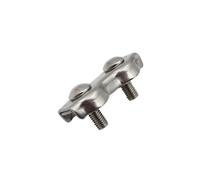1pcs Double Clamp Buckle Wire Rope Clip Stainless Steel Grip Duplex Cable Caliper 2mm 3mm 4mm 5mm 10mm(2mm)