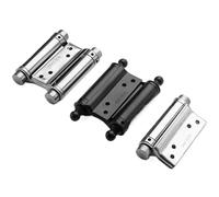 1Pcs Double Opening Door Hinge Automatic Closing Thickened Spring Silent Hinges 3/4/5/6inch Stainless Steel Free(Double Spring 5 inch)