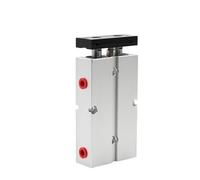 1pcs Double Twin-Rod Pneumatic Cylinder TN 10 16 20 25 32mm Aluminum Alloy Stroke 30 40 50 60 80 100 150 200mm Air Cylinder(ST 90mm,TN16)