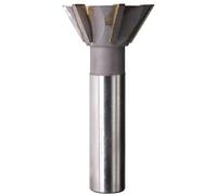 1pcs Dovetail Slotting Cutter 45 Degrees 60 Degrees Straight Shank HSS Dovetail Cutter Dovetail Slot End Mill CNC Router Bit for Metal Mold Steel Cast Iron Carbon Steel(60 degrees,D20Xd12X90L)