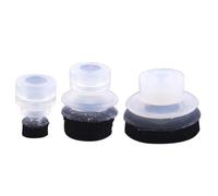 1Pcs DP-08/10/12/15/20/25/30/40/50 DP-S08/10/12/15/20/25/30 Double Layers Black Sponge Pneumatic Vacuum Suction Cup(DP-30)