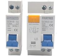 1Pcs DPN DPNL DZ30L DZ30 Mini Residual Current Leakage Circuit Breaker Household MCB Breaking Capacity 4.5KA (Size : DZ30LE, Color : 6A)(16a,DZ30LE)