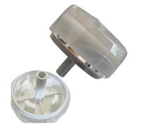 1pcs Drum Washer Heat Pump Dryer Knob Computer Board Knob Function Selection Button Two Colors (White + Clear), Compatible for Samsung ，Washing Machine Parts